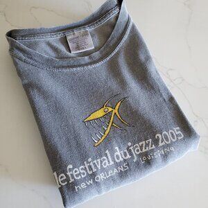 Vintage Le Festival du Jazz 2005 New Orleans Louisiana T-shirt, Men's Size L